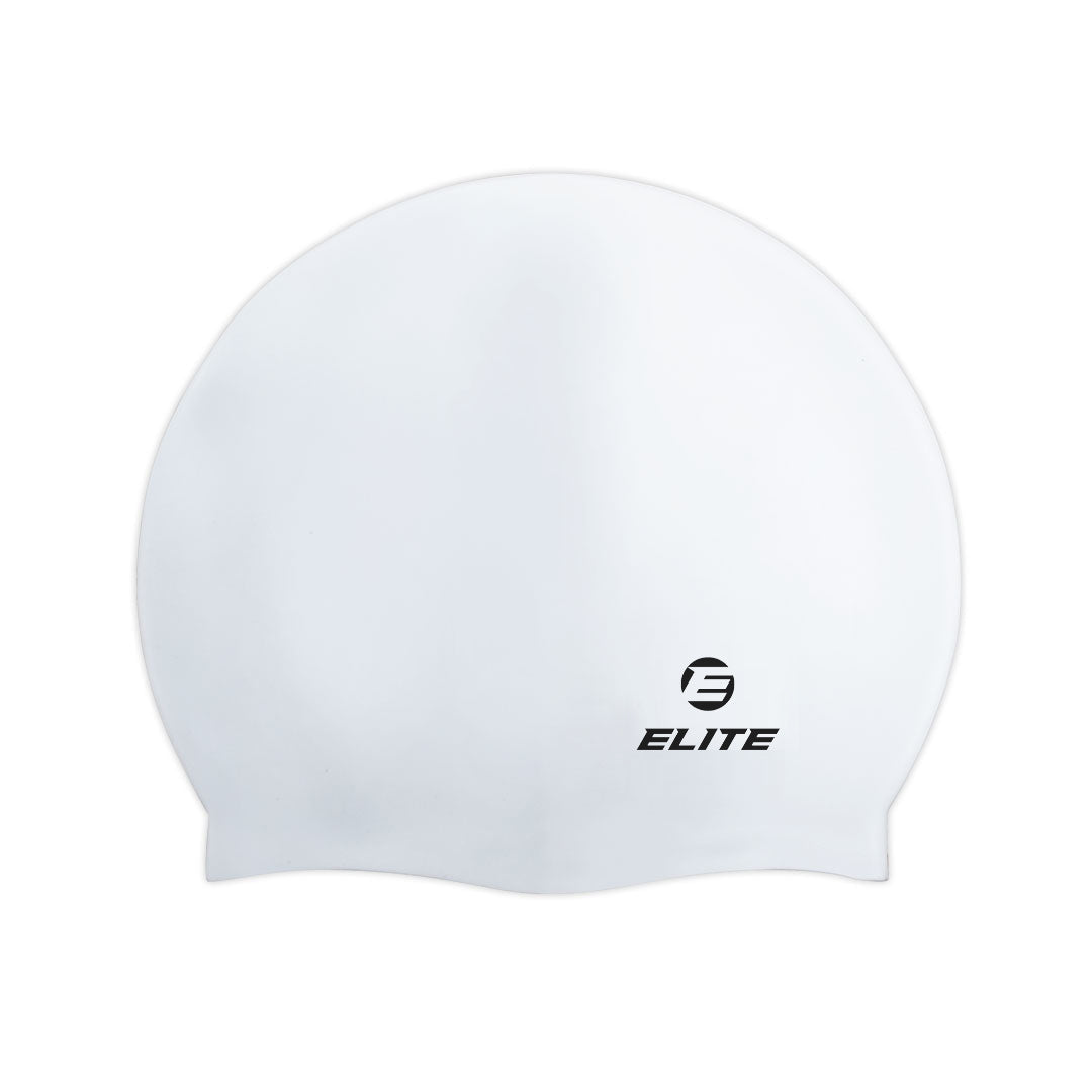 Elite Swimming Cap White