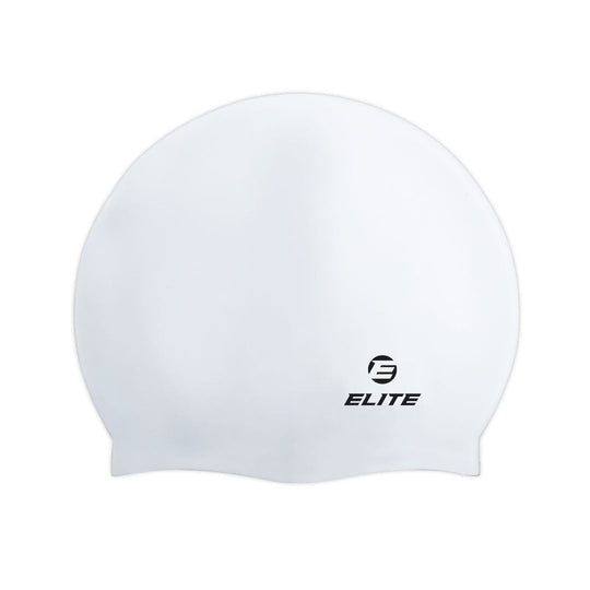 Elite Swimming Cap White