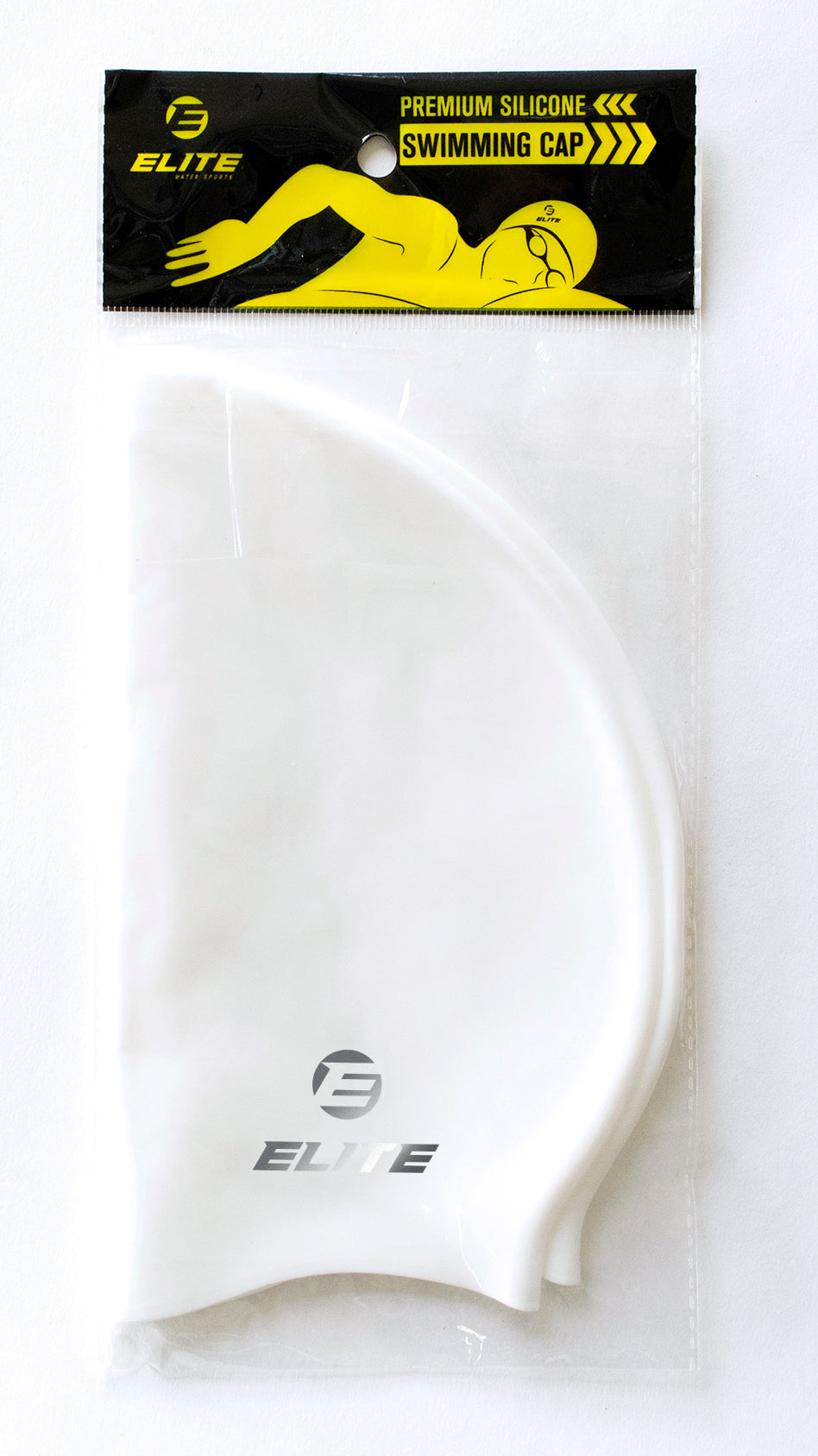 Elite Swimming Cap White