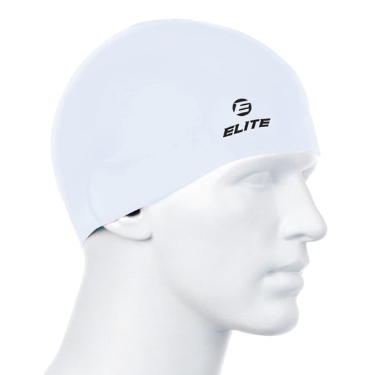 Elite Swimming Cap White