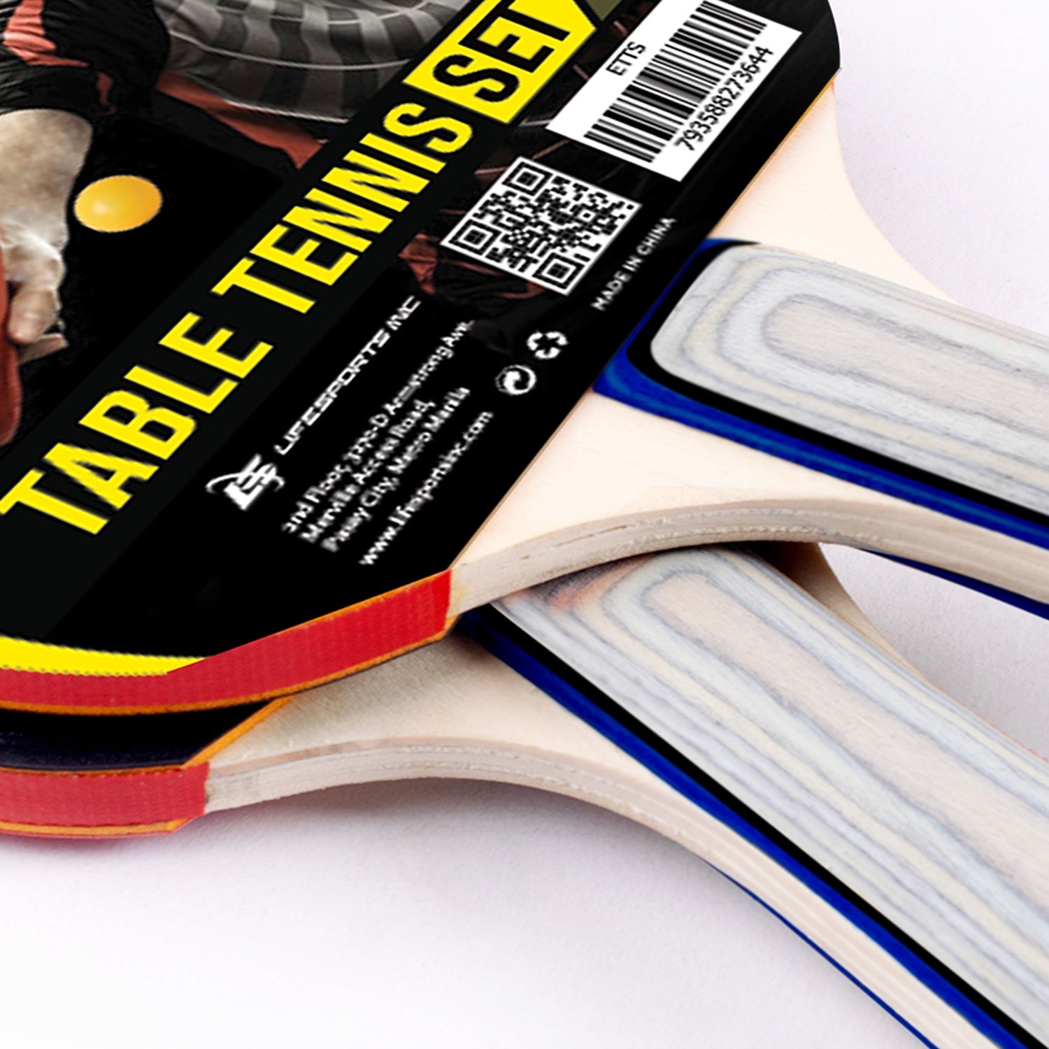 Elite 2 Player Set Table Tennis Bats