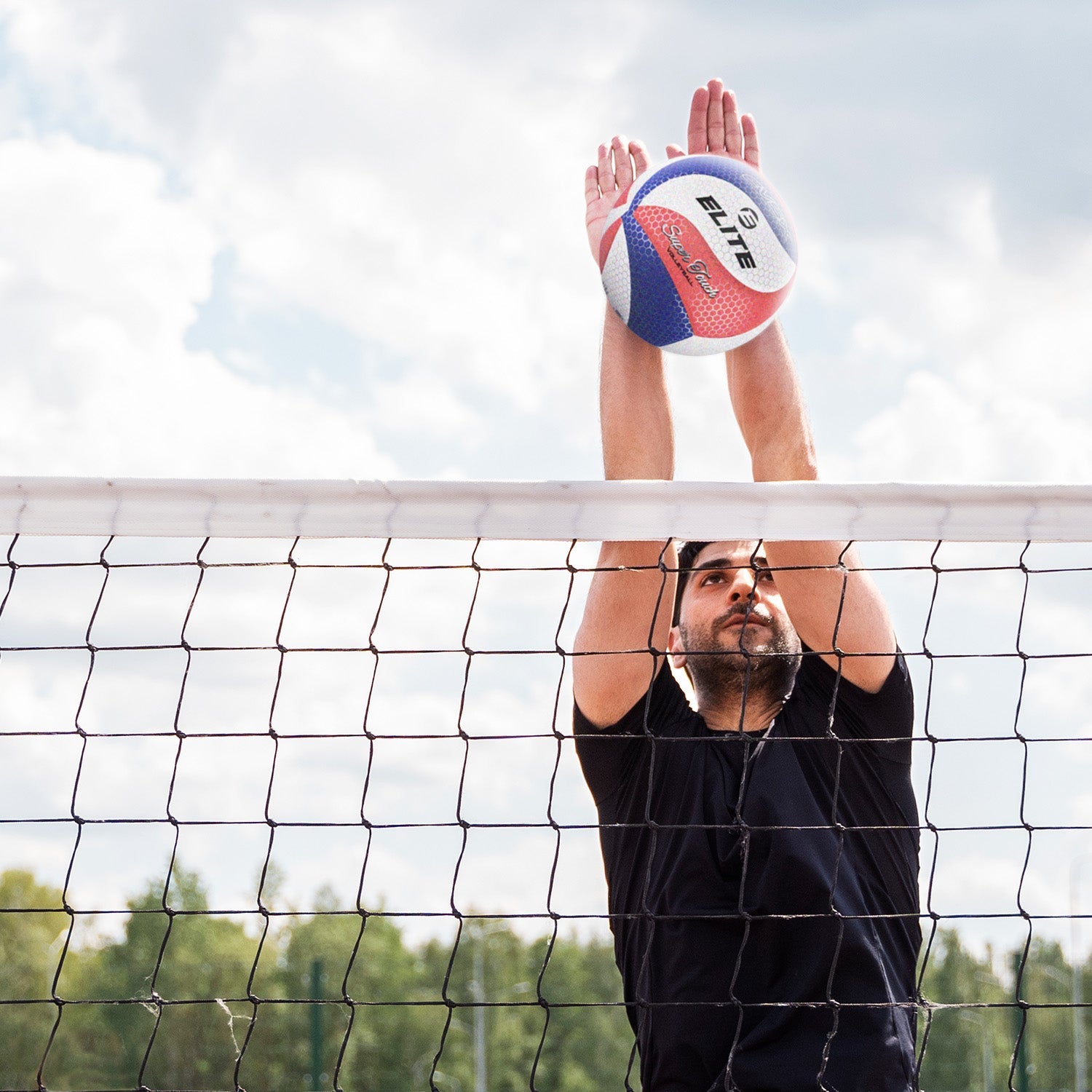 Elite Super Touch Leather Volleyball