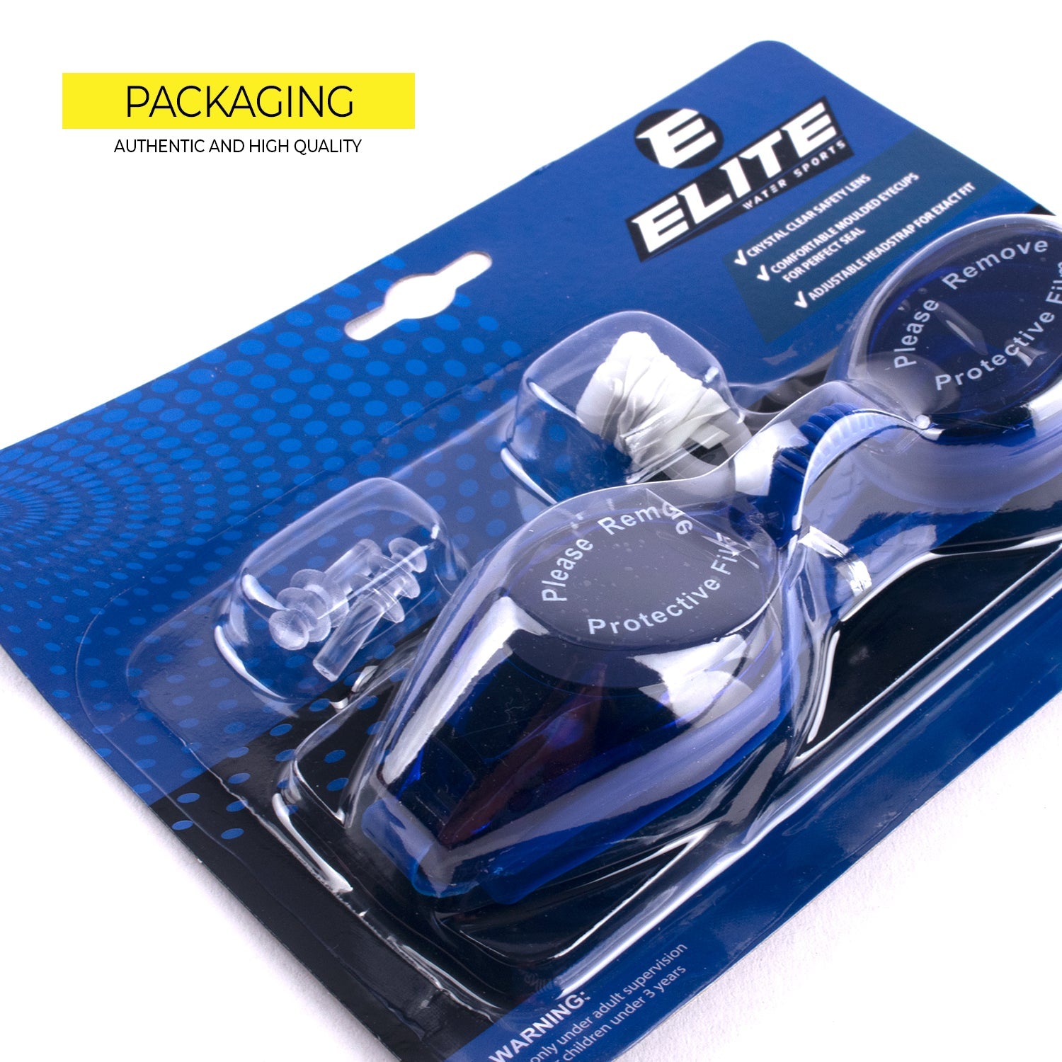 Elite Swimming Goggles Blue F268