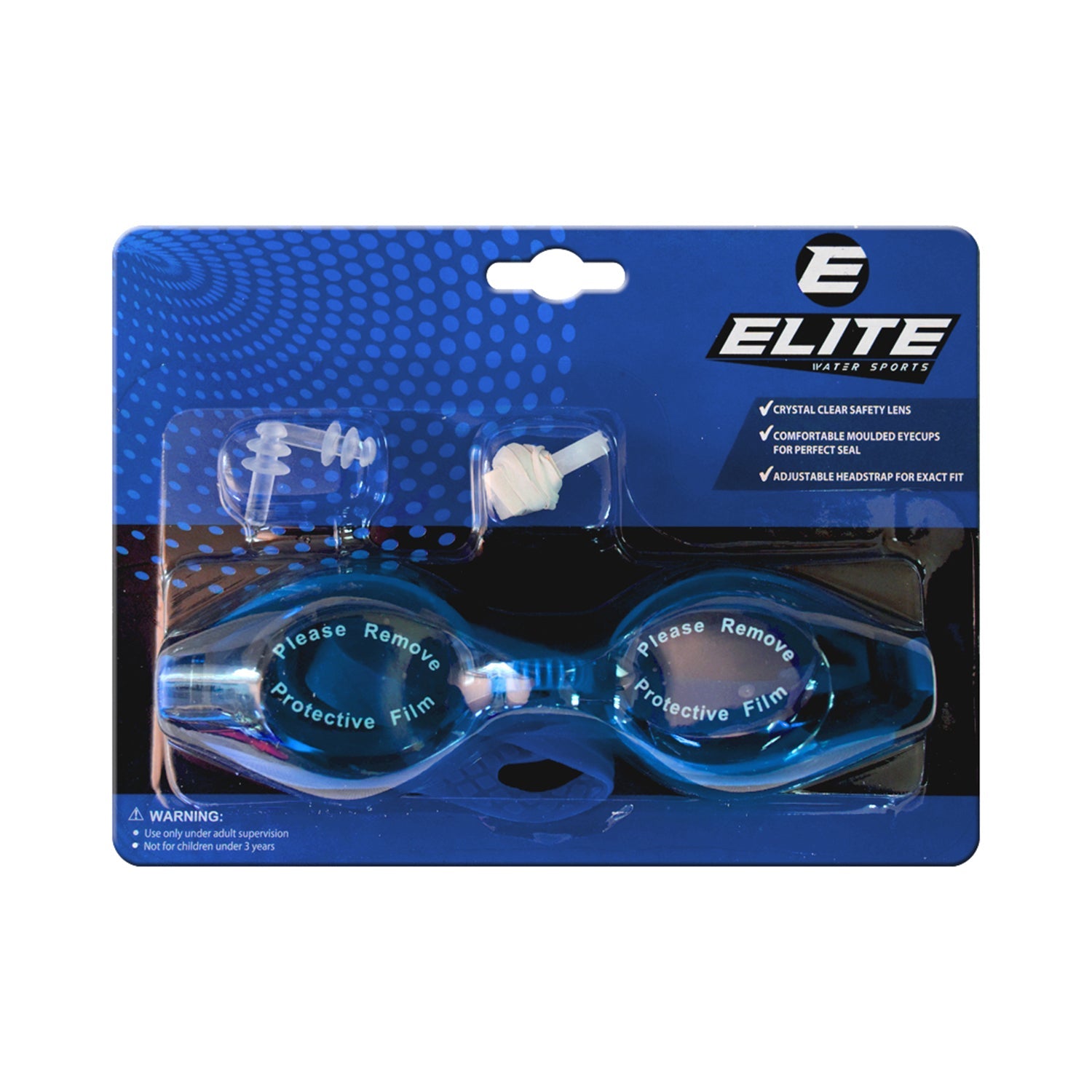 Elite Swimming Goggles Blue F268
