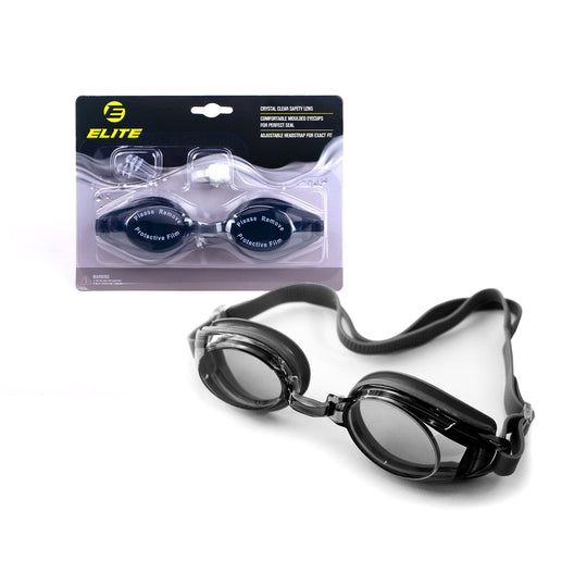 Elite Swimming Goggles Black F308