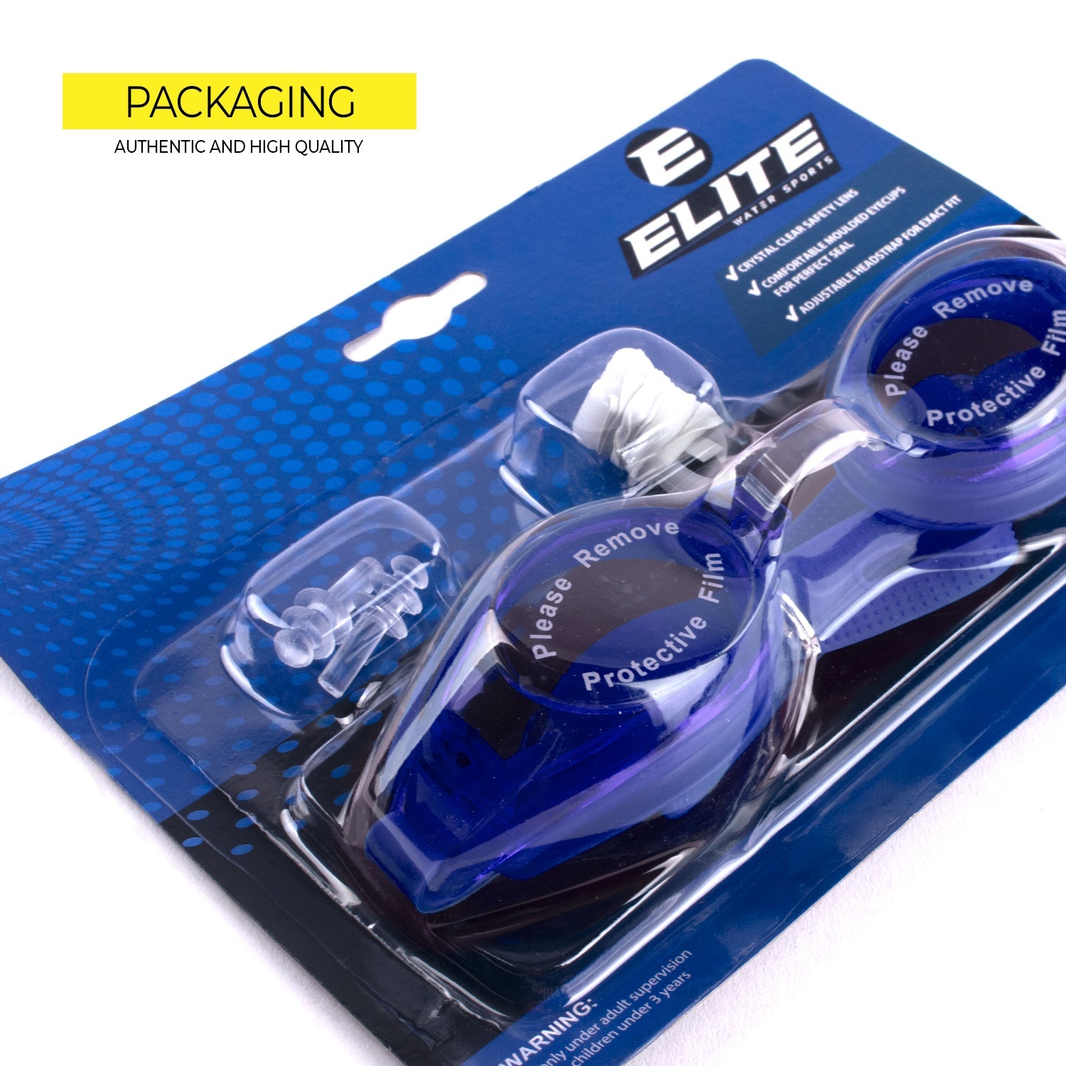 Elite Swimming Goggles Blue F308