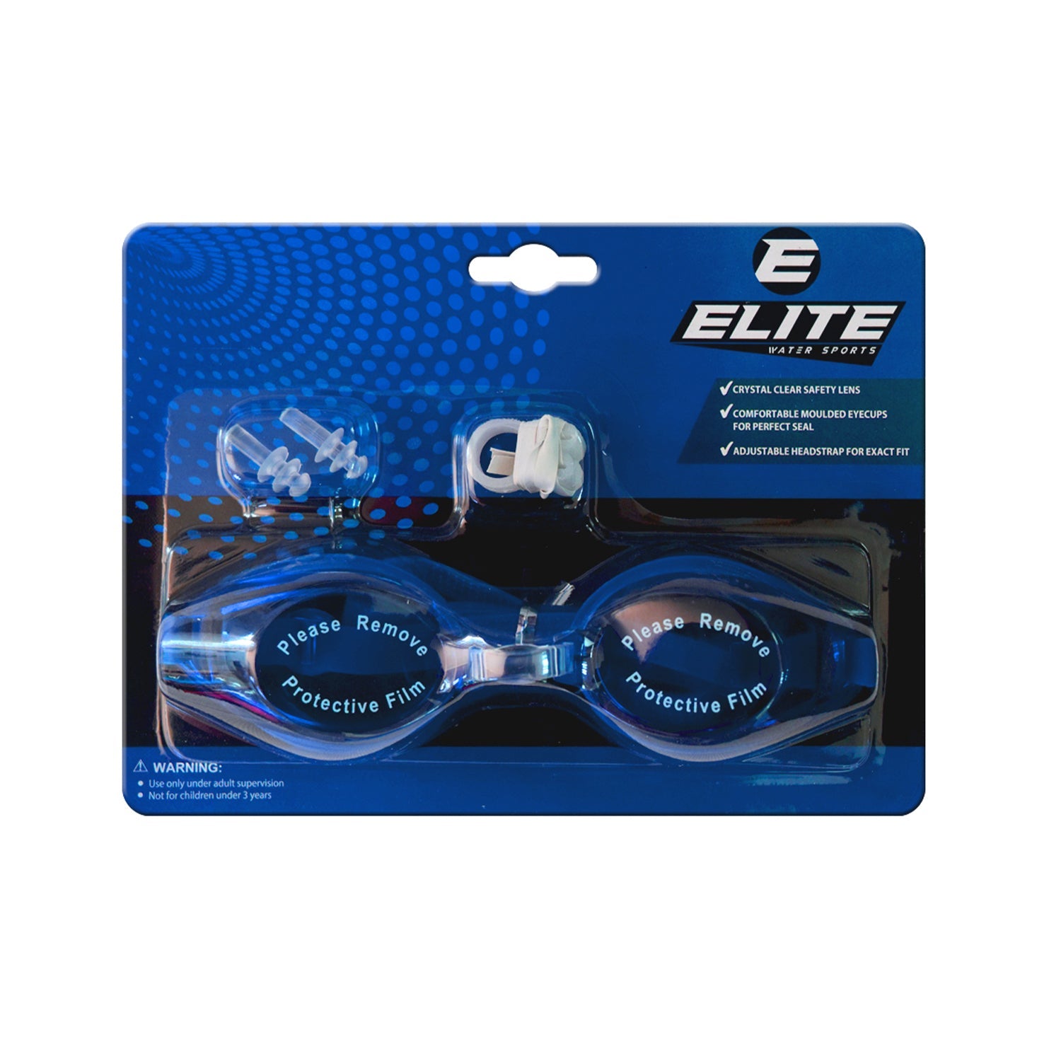 Elite Swimming Goggles Blue F308