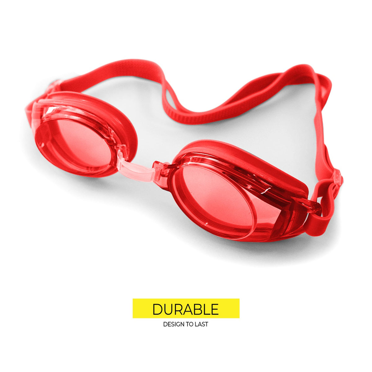 Elite Swimming Goggles Red F308