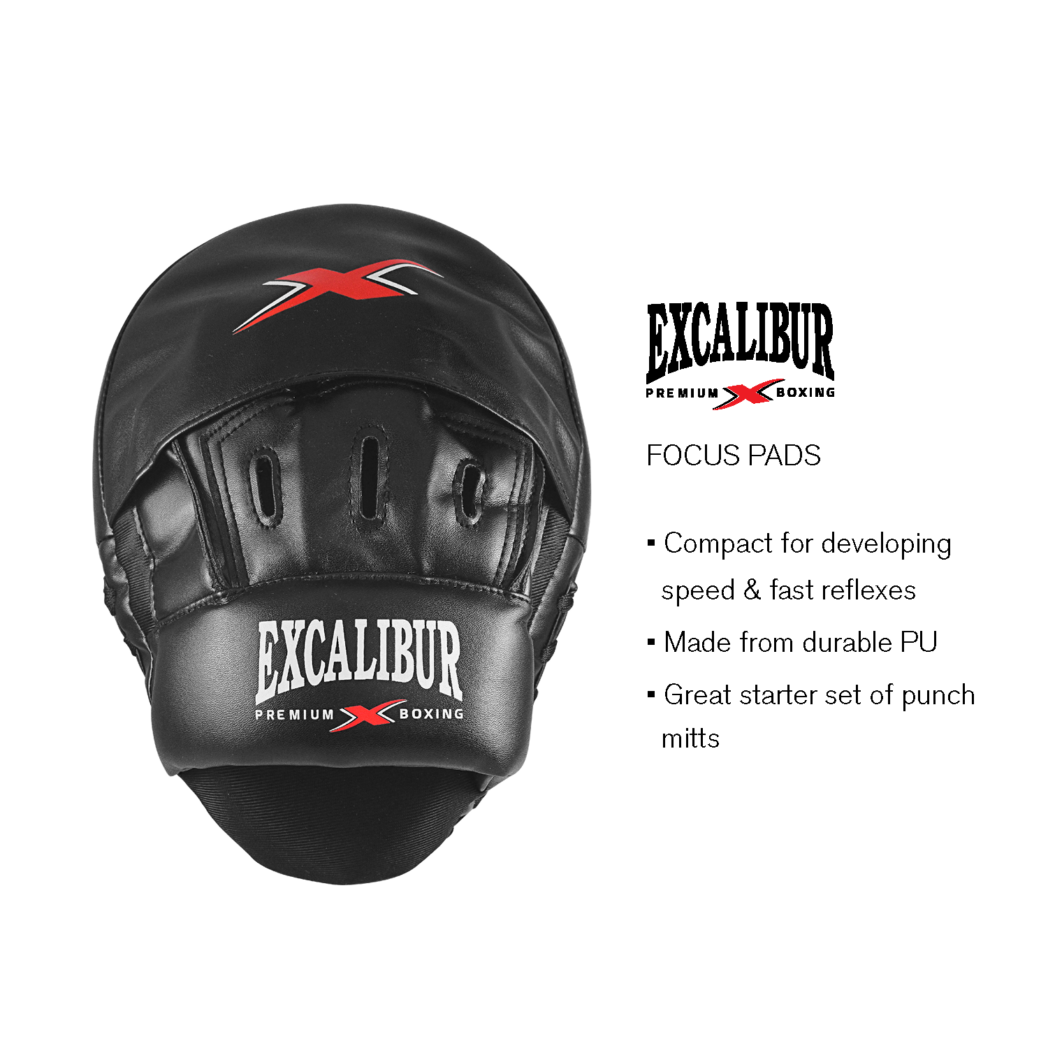 Excalibur AirTech Focus Pads (Black) - 1 Pair