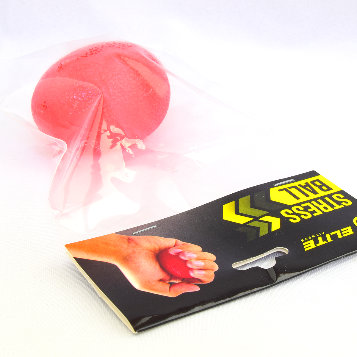 Elite Rubber Stress Ball Egg Shape Red