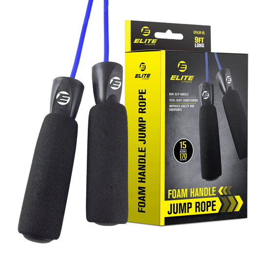 Elite 9ft Fitness Foam Handle Jump Rope