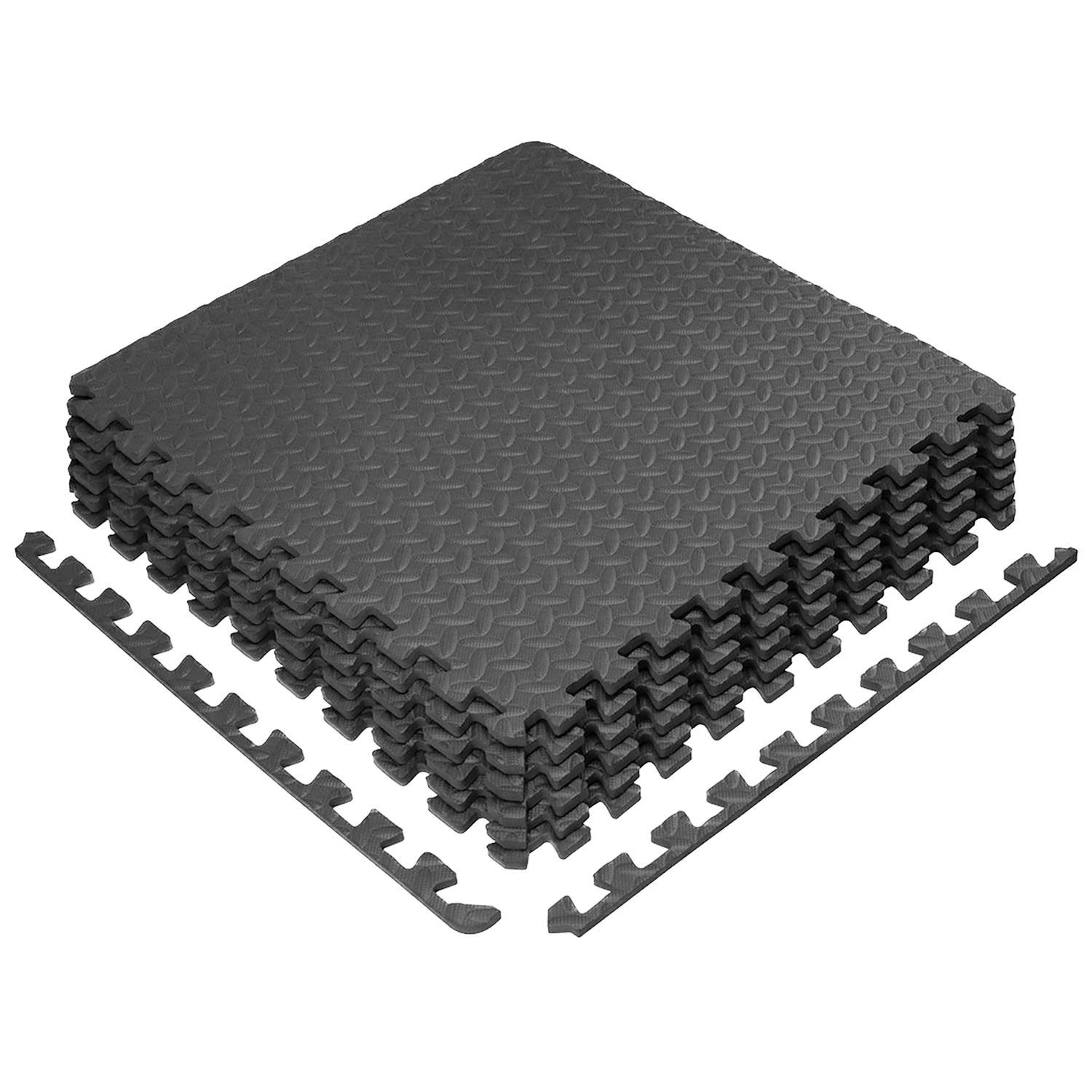 Elite Interlocking Mat 6pcs/set 60x60 Black