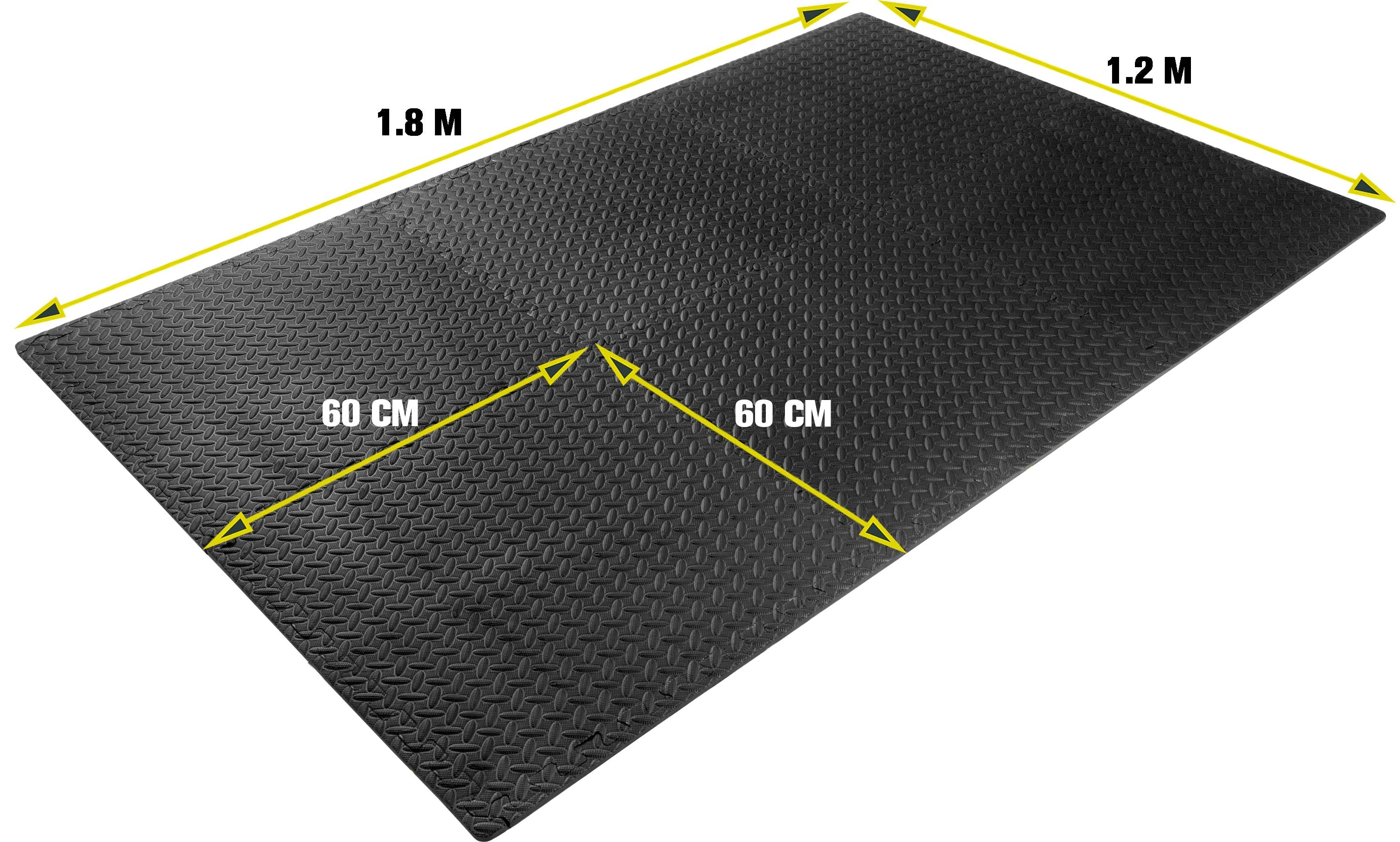 Elite Interlocking Mat 6pcs/set 60x60 Black