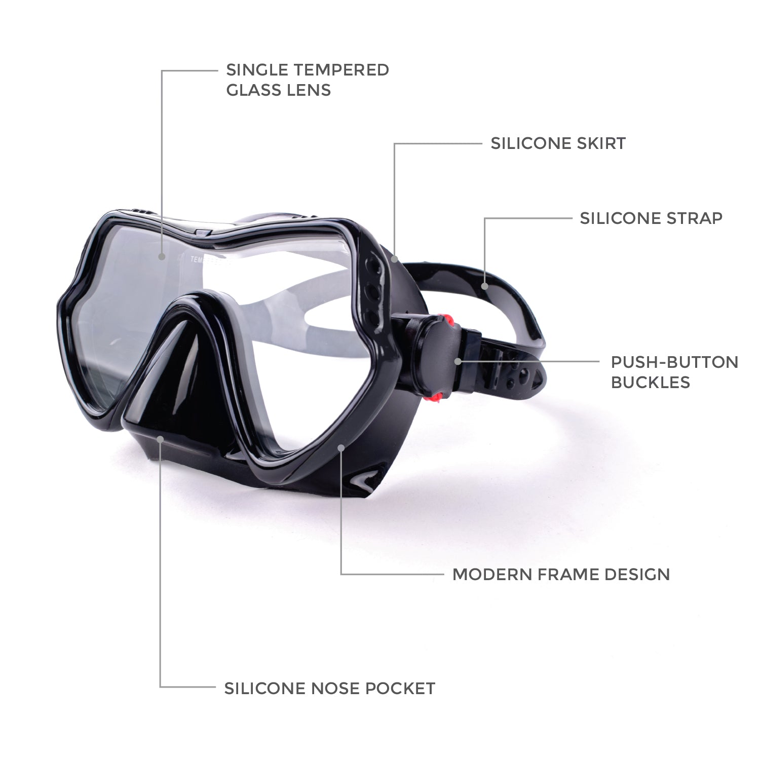 Aquagear M11-S04 Mask & Snorkel