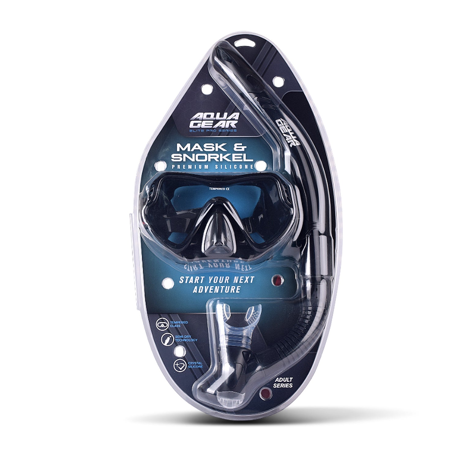 Aquagear M11-S04 Mask & Snorkel