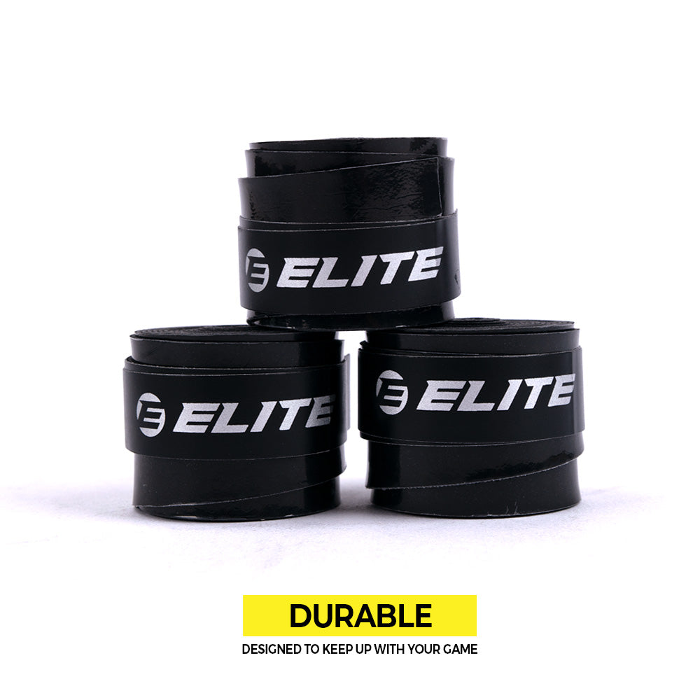 Elite Ergo+ Premium Racket Overgrip Black 60pcs