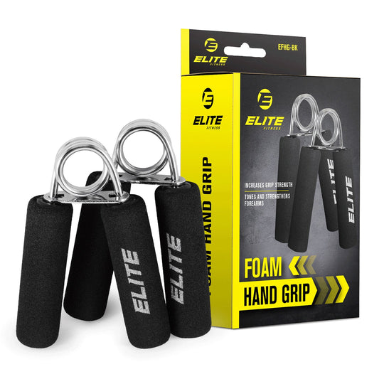 Elite Fitness Ergonomic Foam Hand Grip - Pair
