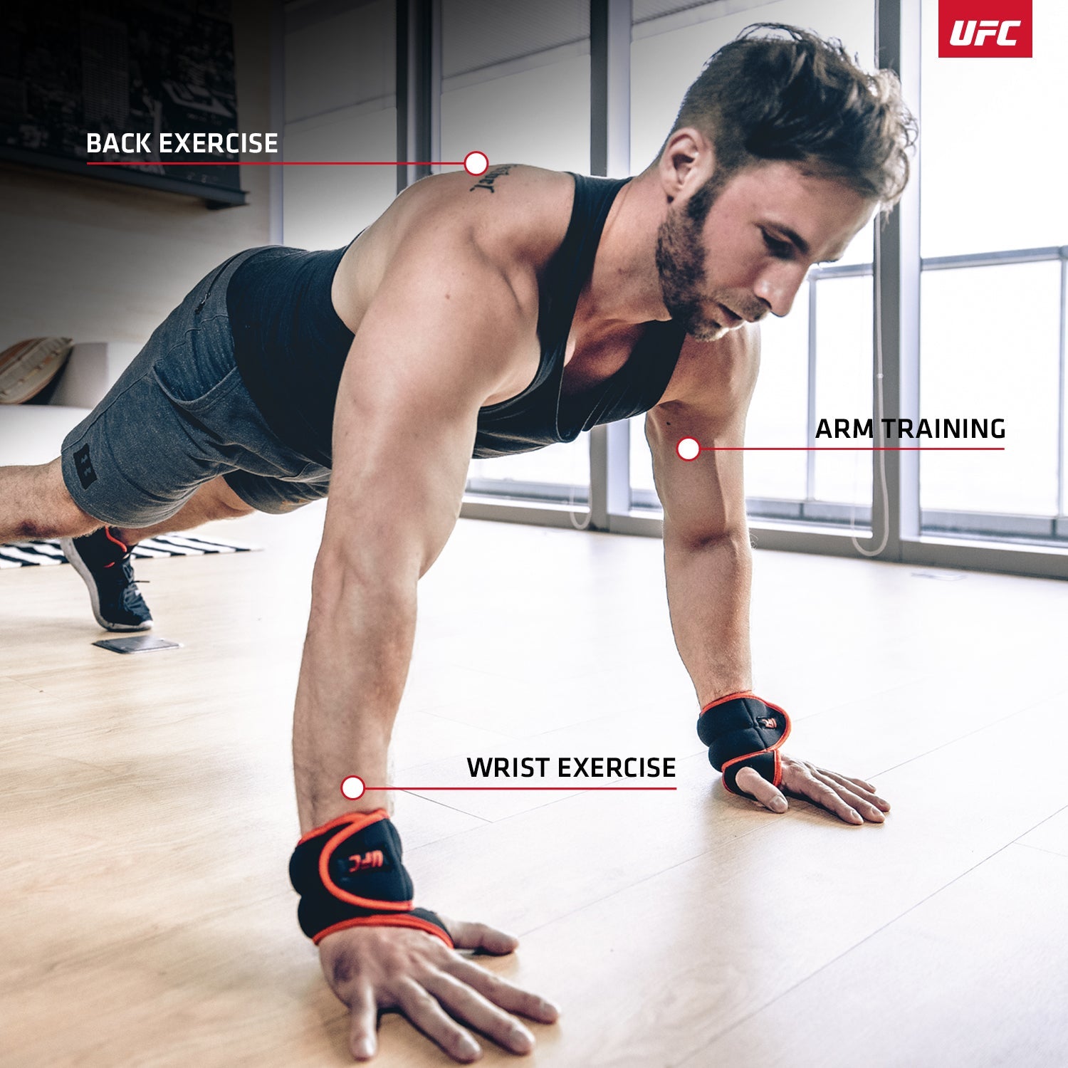 UFC Wrist Weights - 2pcs x 0.5 Kg