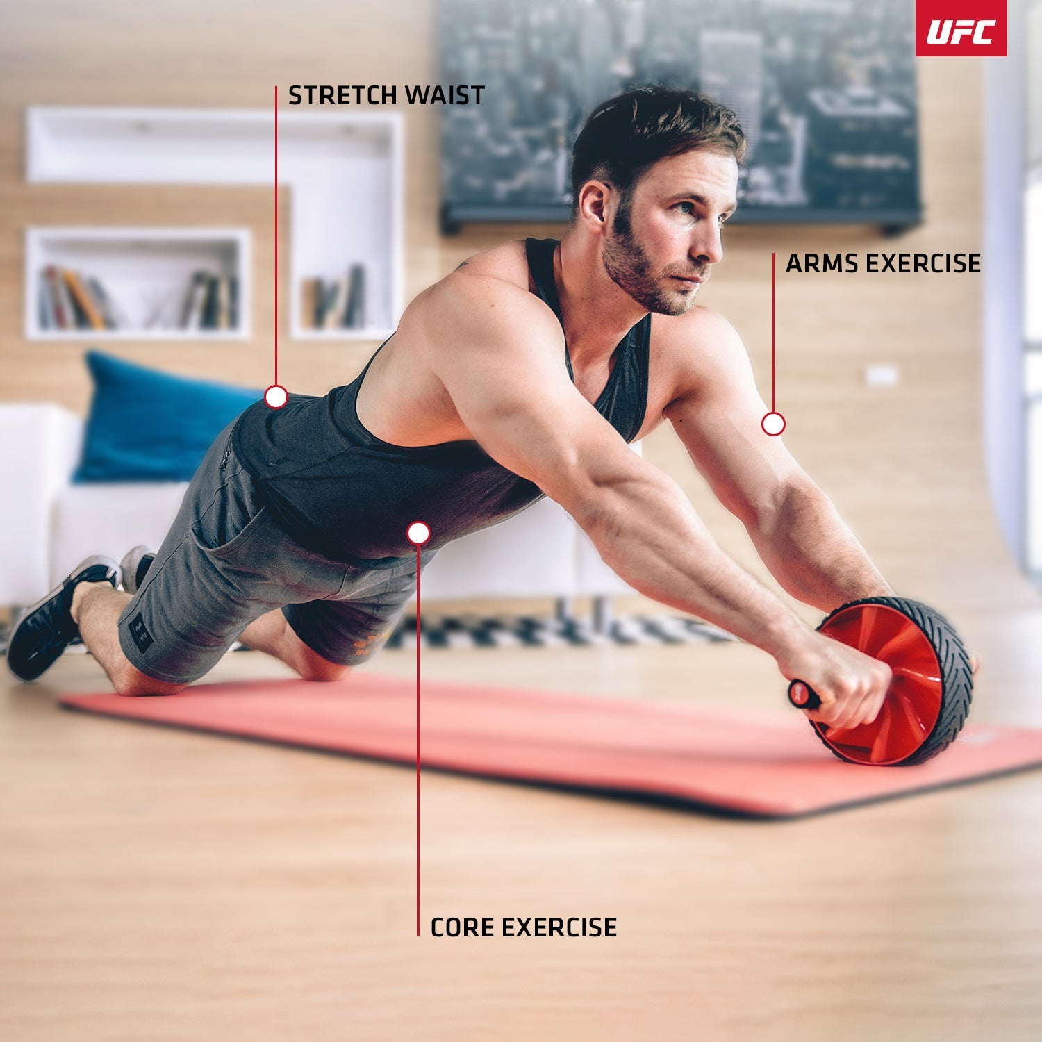 UFC AB Wheel for Abdominal Workout