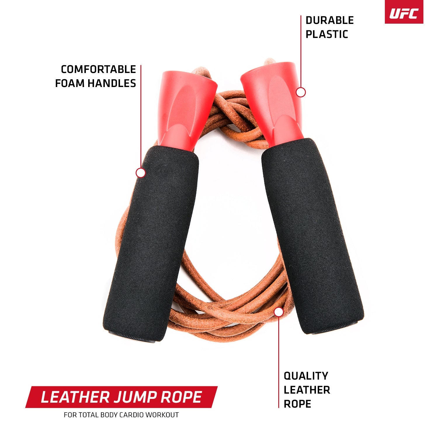 UFC Leather Jump Rope