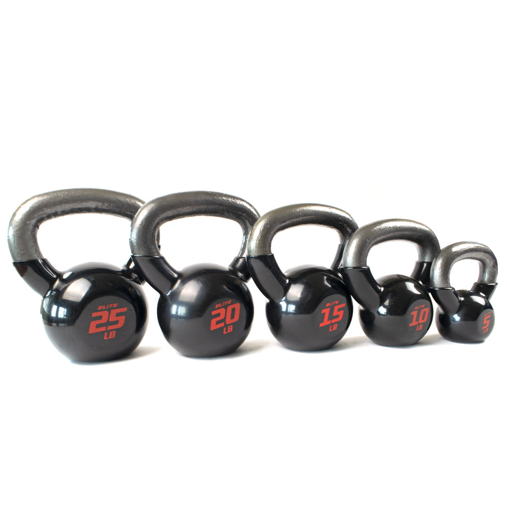 Elite Pro Vinyl Kettlebells 5 - 25 lbs