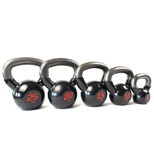 Elite Pro Vinyl Kettlebells 5 - 25 lbs