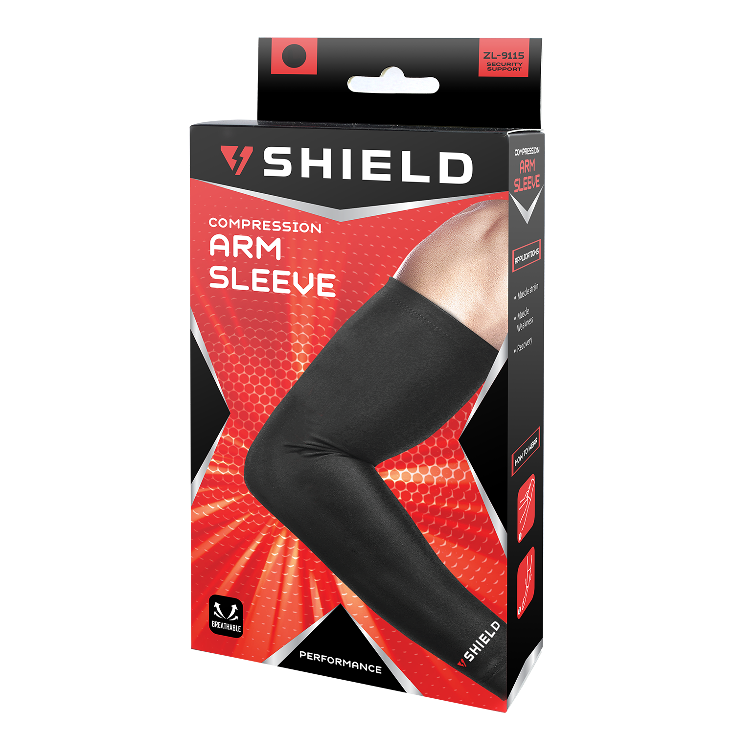 Shield ZL9115 Nylon Compression Arm Sleeve