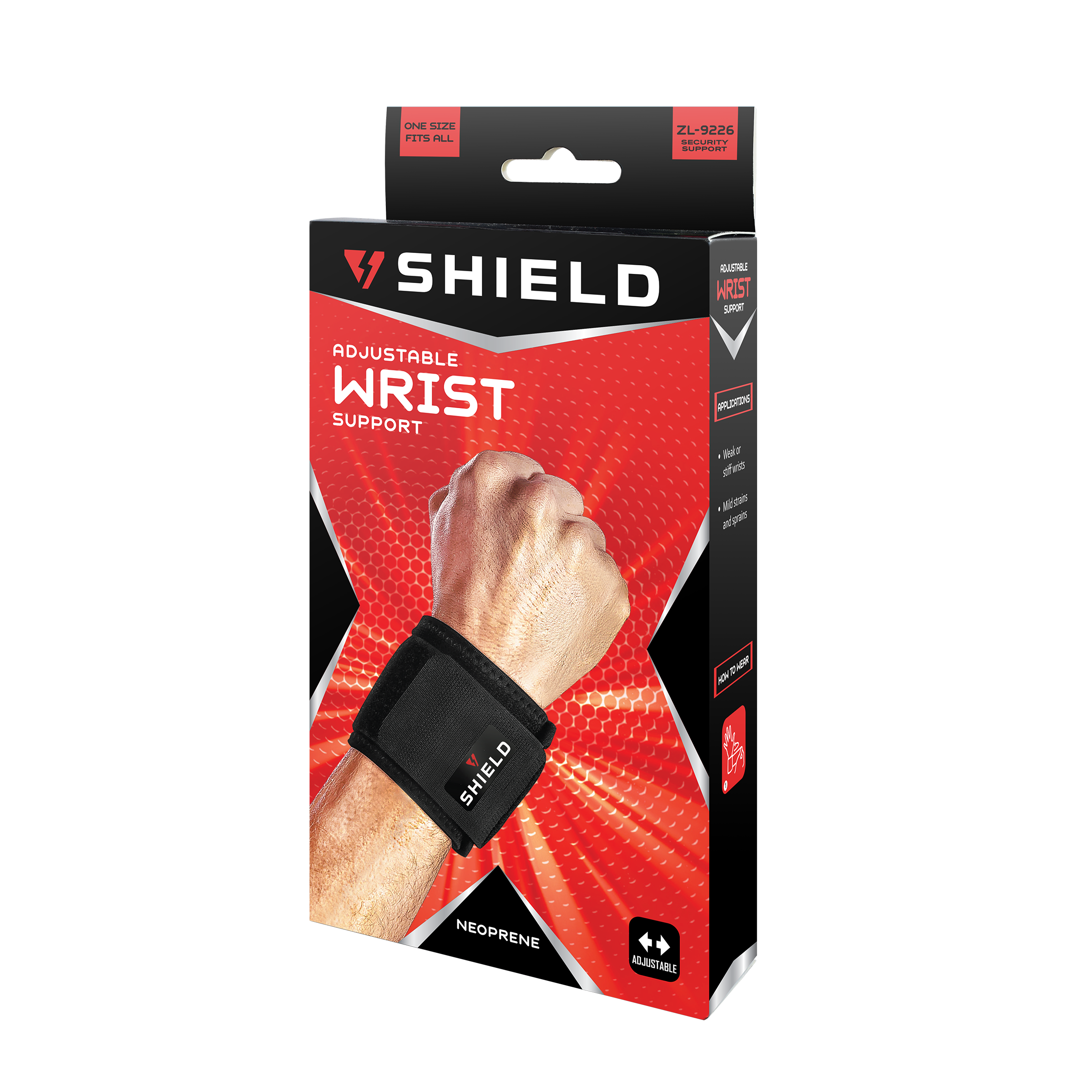 Shield ZL9226 Neoprene Adjustable Wrist Support