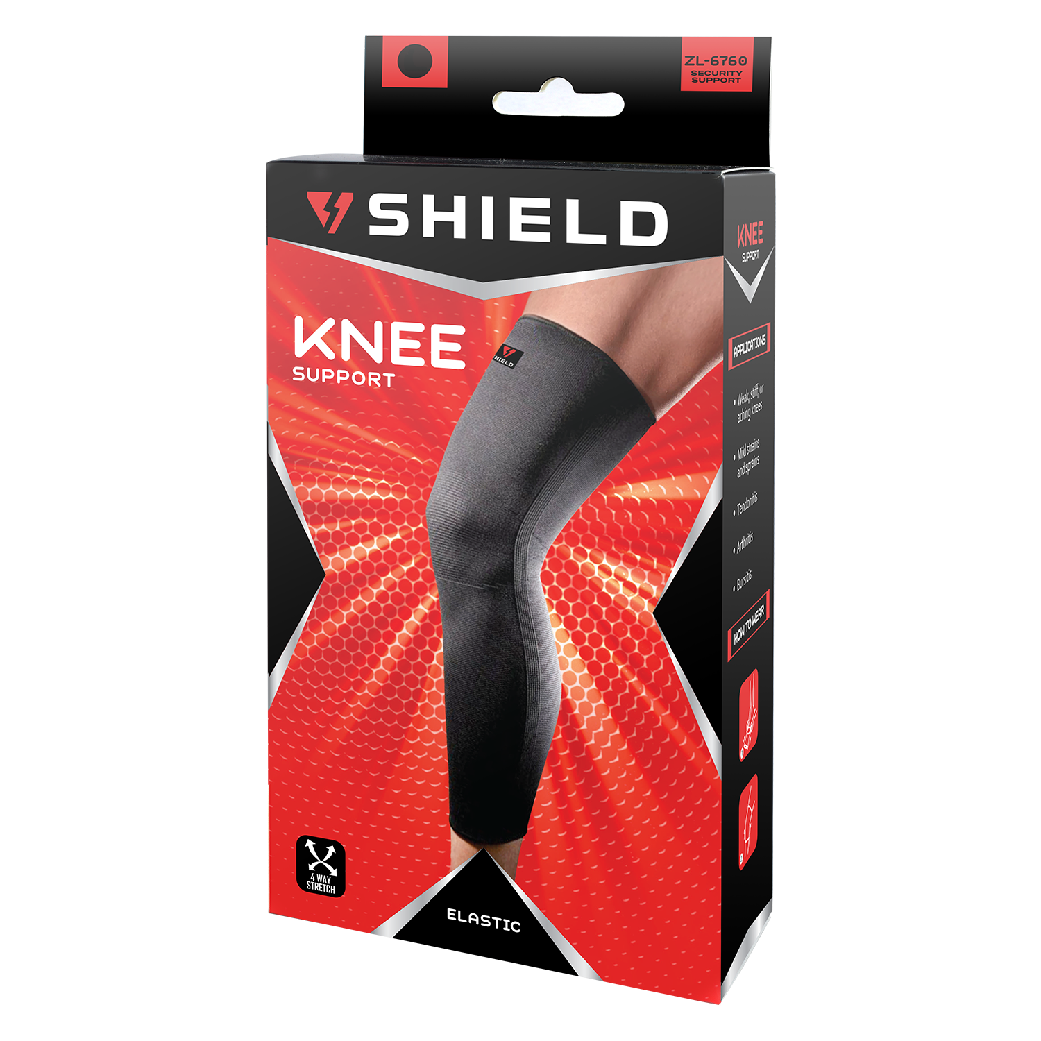 Shield ZL6760 Elastic Long Knee Support