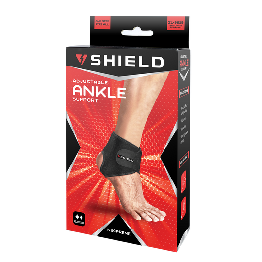 Shield ZL9629 Neoprene Adjustable Ankle Support - 1pc
