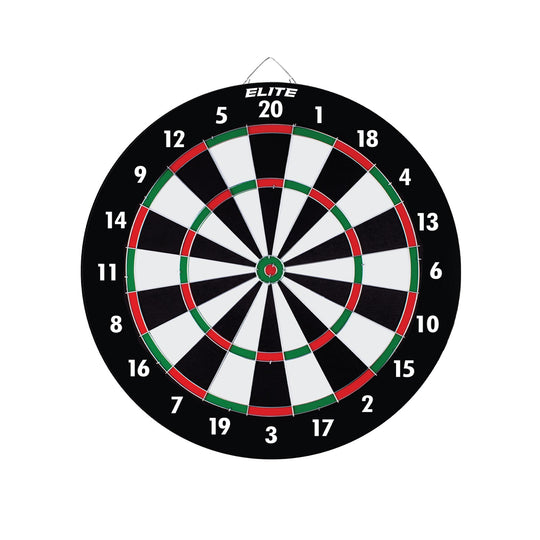 Elite Dual Play Official Size Paper Dartboard with 6pcs Darts