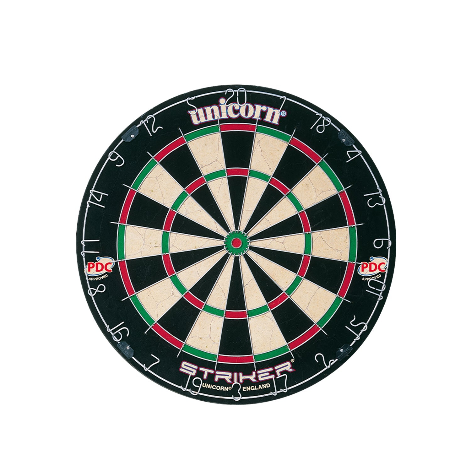 Unicorn Striker Bristle Dartboard with Dart Set